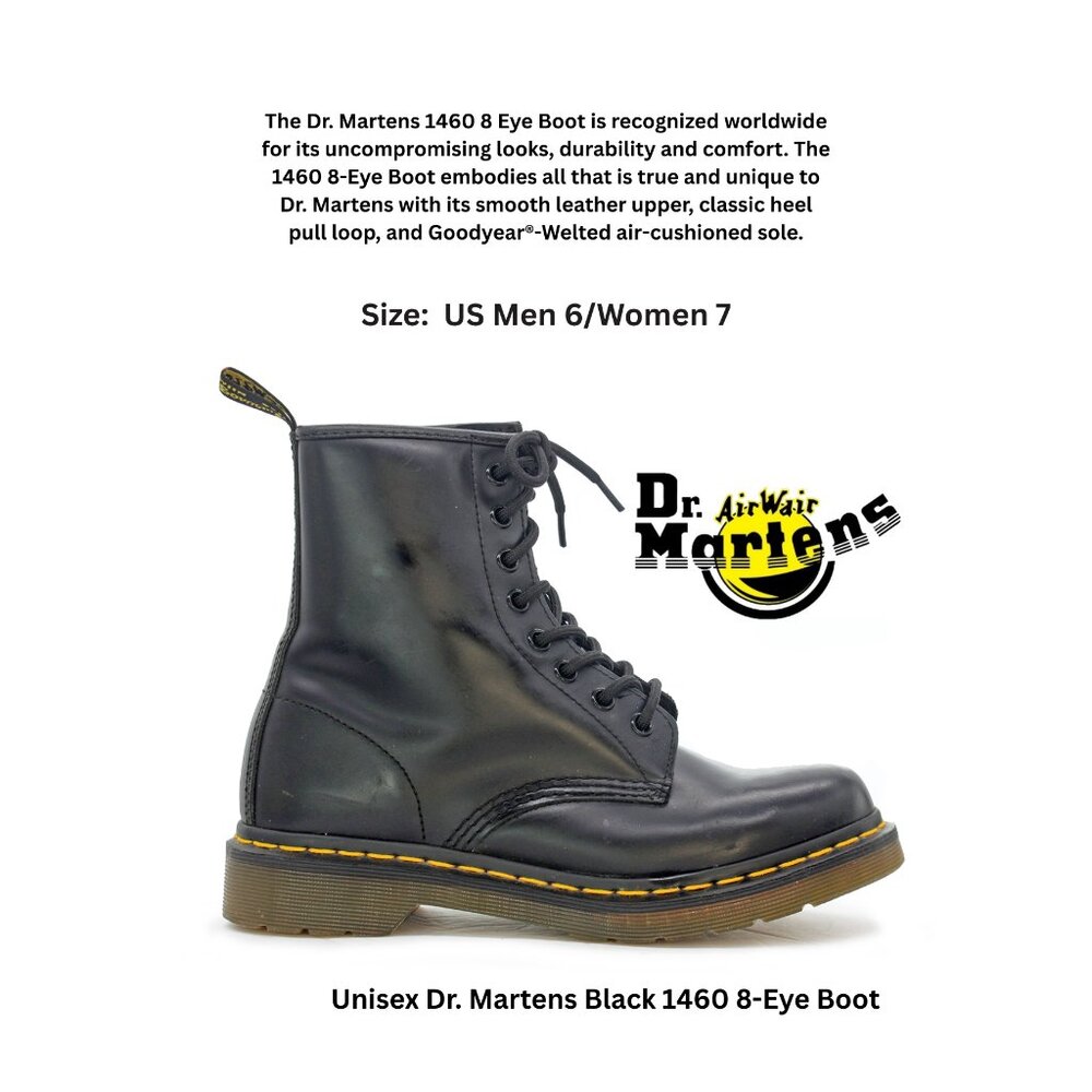 Unisex Dr. Martens Black 1460 8-Eye Boot